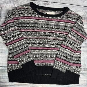 Anthropologie Coincidence & Chance Fair Isle Sweater Med
